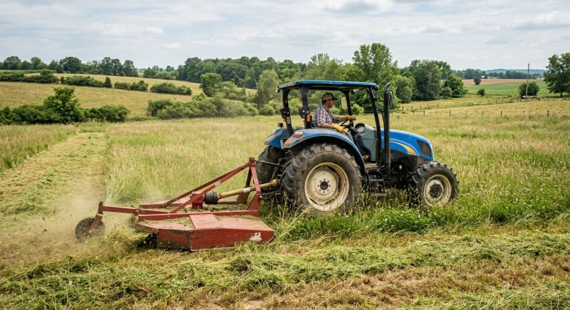Tractor Mowing in Calvert County, MD